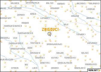 map of Zbigovci