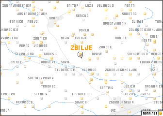 map of Zbilje