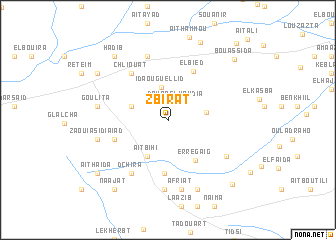 map of Zbirat