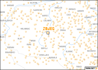 map of Zbjeg