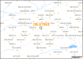 map of Zblutowo