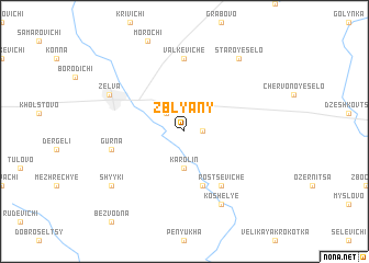 map of Zblyany