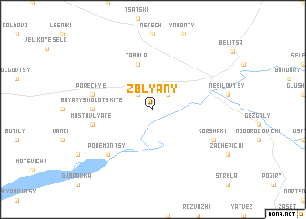 map of Zblyany