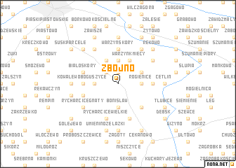 map of Zbójno