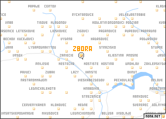 map of Zbora