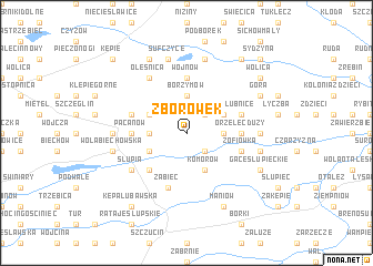 map of Zborówek