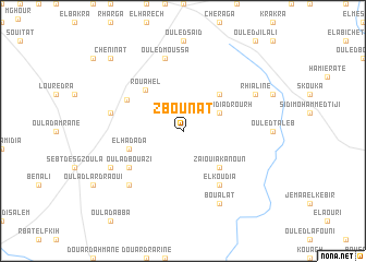 map of Zbounat