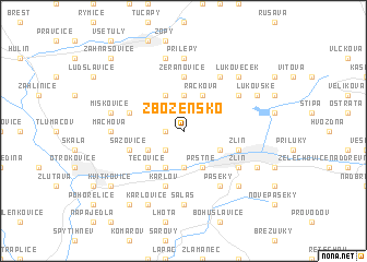 map of Zbožensko