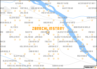 map of Zbrachlin Stary