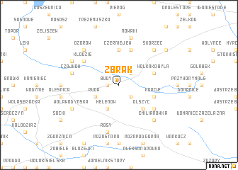 map of Żbrak