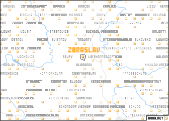 map of Zbraslav