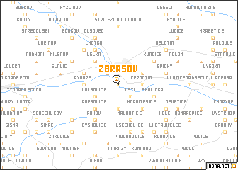 map of Zbrašov