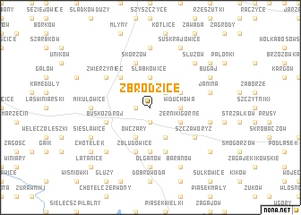 map of Zbrodzice