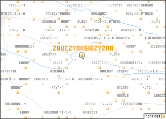 map of Zbuczyn Księżyzna