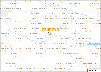 map of Zbuczyn