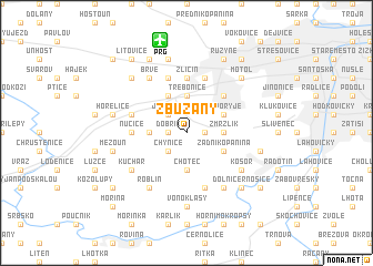 map of Zbuzany