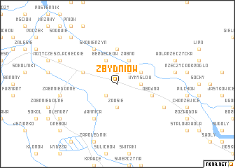 map of Zbydniów