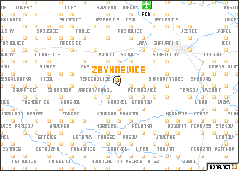 map of Zbyhněvice