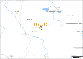 map of Zbylutów