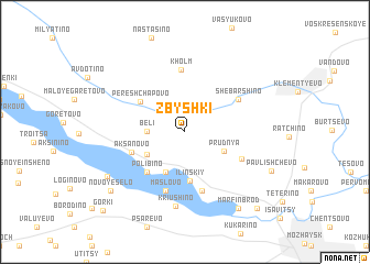 map of Zbyshki