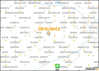 map of Zbyslavice