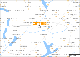 map of Zbytowo