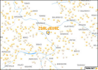 map of Zdaljevac