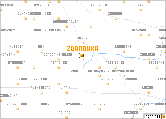 map of Zdanówka