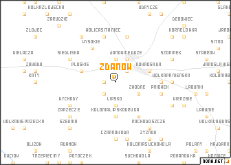 map of Żdanów