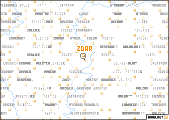 map of Žďár