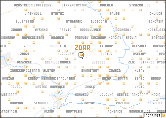 map of Žďár