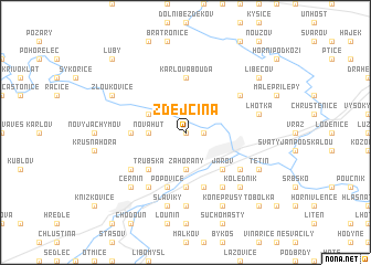 map of Zdejcina