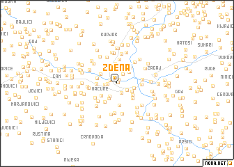 map of Zdena