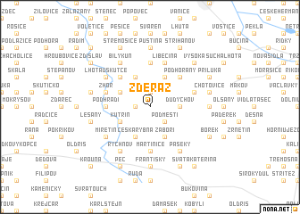 map of Zderaz