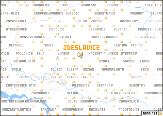 map of Zdeslavice