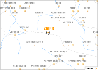 map of Ždiar