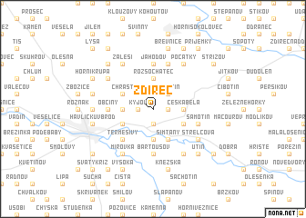 map of Ždírec