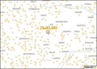 map of Zdjelari