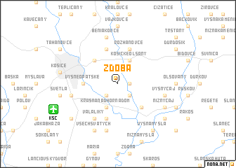 map of Zdoba