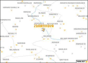 map of Zdobnikova