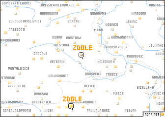 map of Zdole