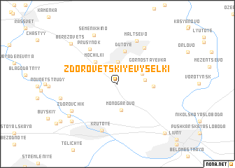 map of Zdorovetskiye Vyselki