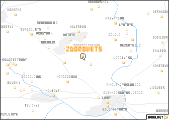 map of Zdorovets