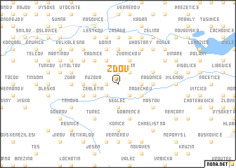 map of Ždov