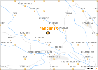 map of Zdravets