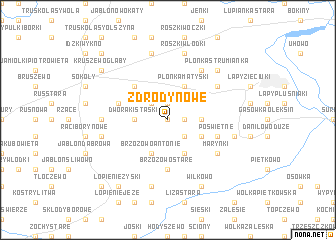 map of Zdrody Nowe