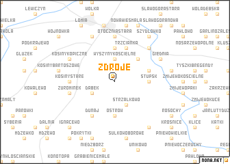 map of Zdroje