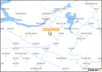 map of Zdunowo