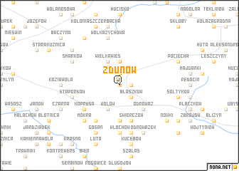 map of Zdunów