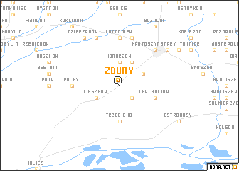 map of Zduny